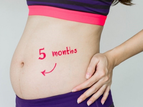 Фото живота на 5 месяце беременности