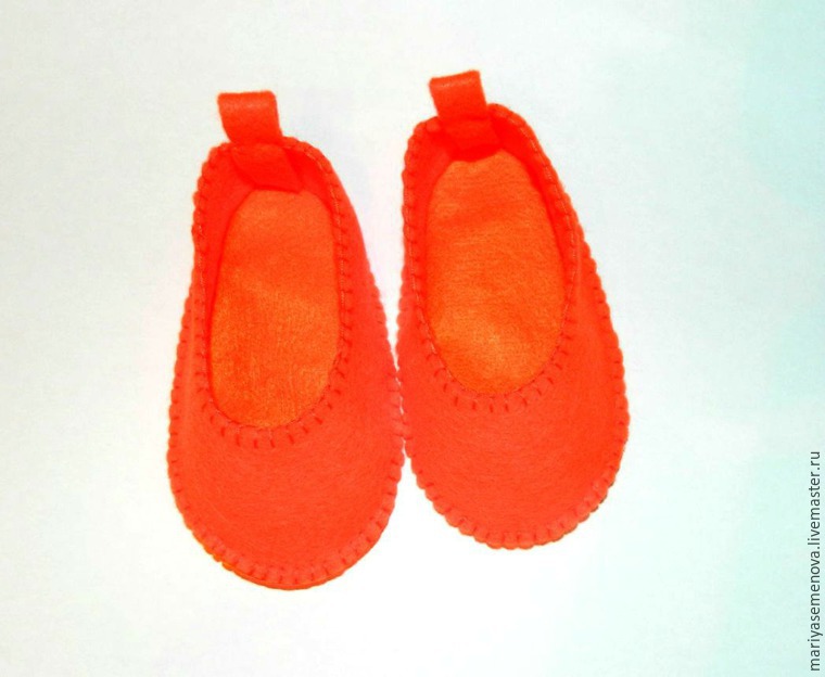 Шьем именные туфельки из фетра для малыша, фото № 7