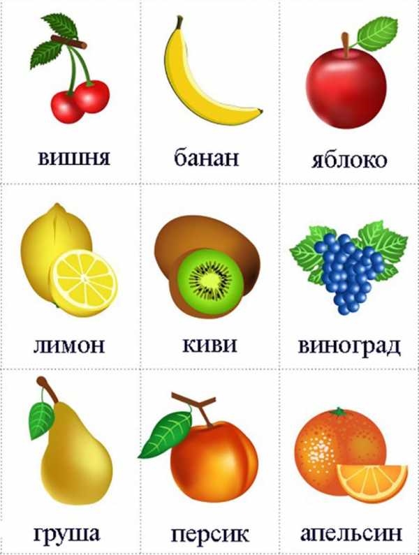 Нарисованные картинки фрукты для детей 015