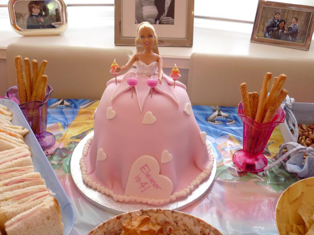 Торт для девочки в виде куклы на 4 года