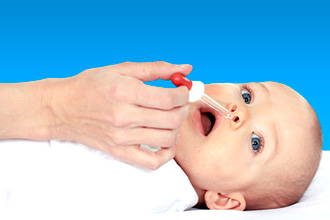 Закапывание капель в нос ребенку