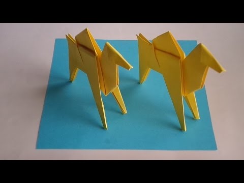 оригами верблюд, как сделать оригами верблюд из бумаги // origami camel, how to make origami camel