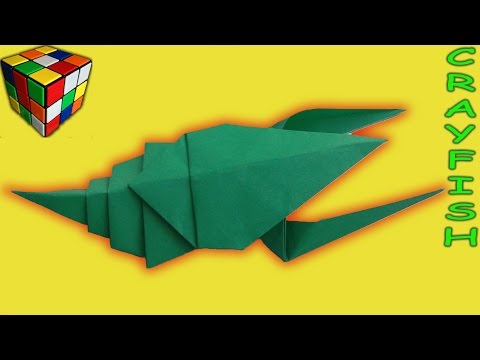 Как сделать РАКА из бумаги. Рак оригами своими руками. Поделки из бумаги