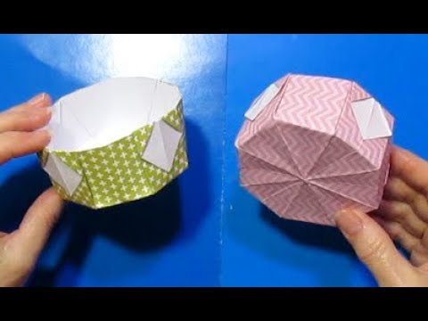 Оригами из бумаги коробка,миска,чашка,корзина как сделать легко // Пасхальные поделки с детьми