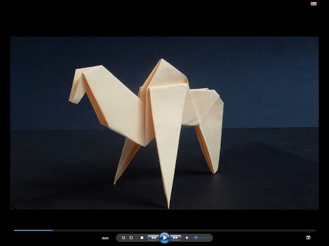 Как сделать верблюда из бумаги. Оригами верблюд. Origami camel