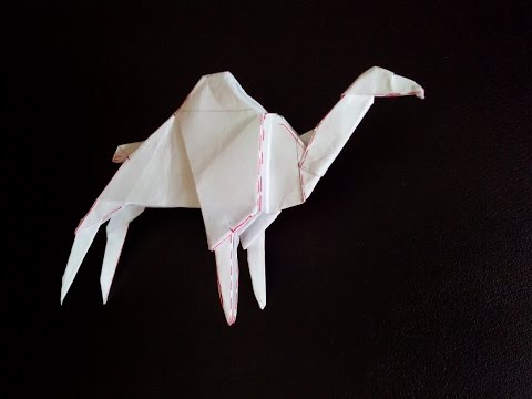 Верблюд оригами, camel origami
