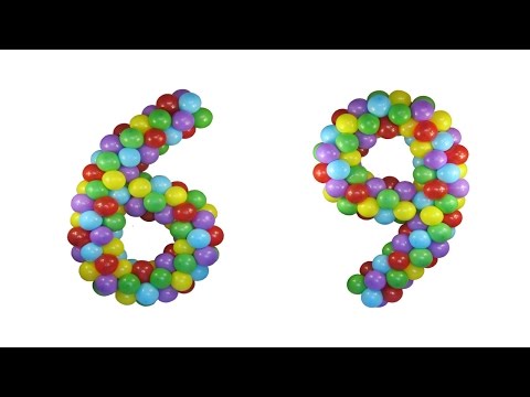 ШЕСТЁРКА (цифра 6) или ДЕВЯТКА (цифра 9) ИЗ ВОЗДУШНЫХ ШАРОВ своими руками Balloon Numbers