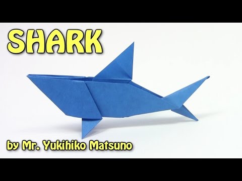 Origami: SHARK - Origami easy tutorial