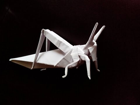 Саранча оригами, locusts origami (Atsunori Muraki)