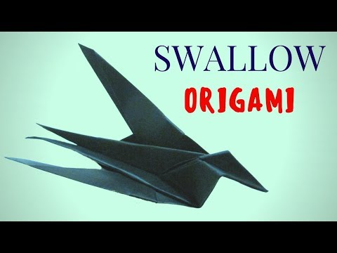 Ласточка. Как сделать оригами ласточку - Hand made