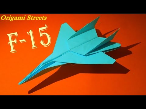Как сделать самолет из бумаги. сделать оригами самолёт.