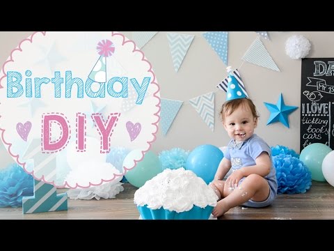 🎂 Baby Birthday 1 year party DIY 