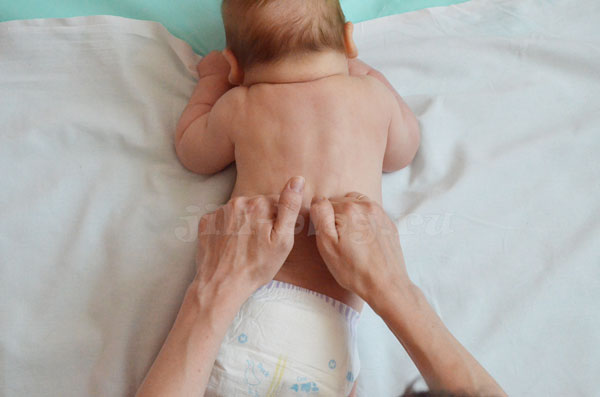 Массаж спины ребенку 1, 2, 3 месяца