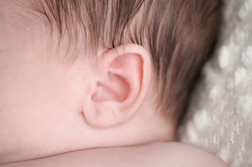 Нормальные уши младенца