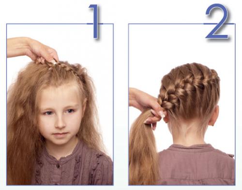 Плетение кос для детей схемы. Французская коса — схема плетения, видео инструкция