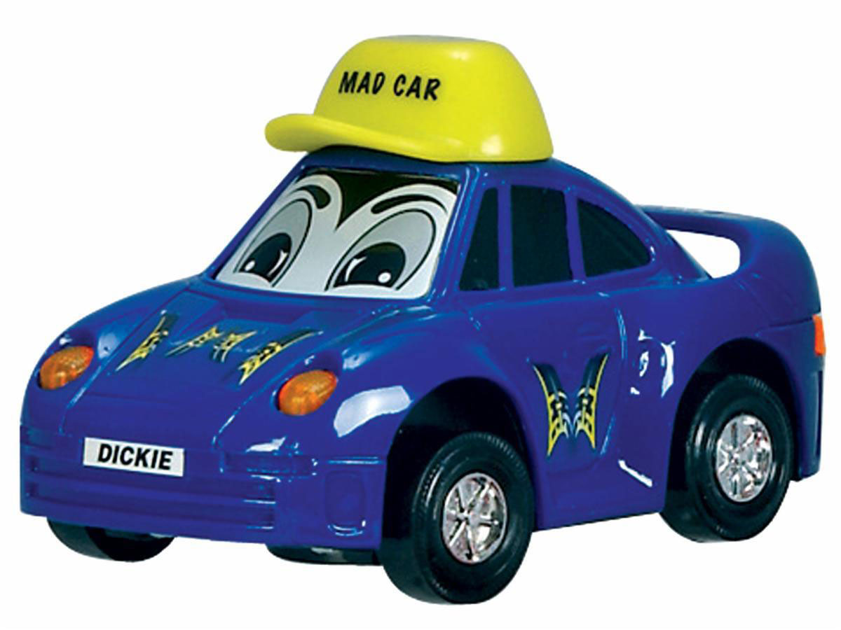 Синяя машинка для детей. Легковой автомобиль Dickie Toys веселая машинка (3313007) 12 см. Легковой автомобиль Dickie Toys забавная машинка (3315230) 27 см. Машинка синяя. Веселые машинки.