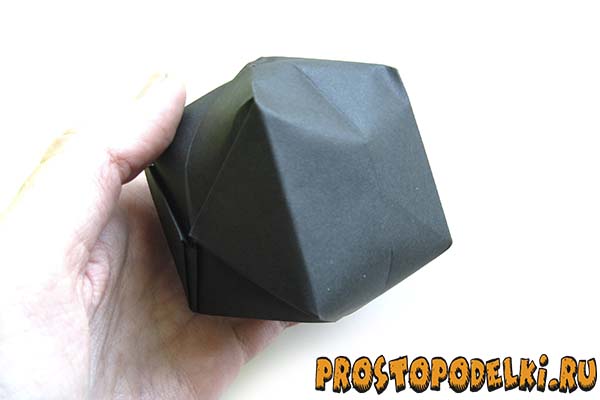 Шар из бумаги оригами-16