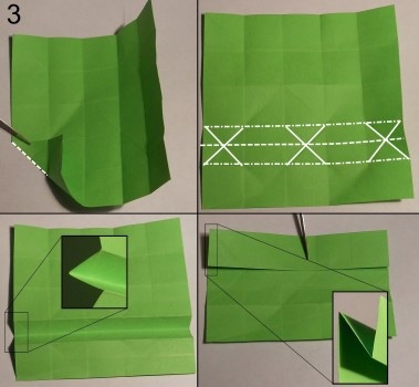 Змейка оригами схема 3