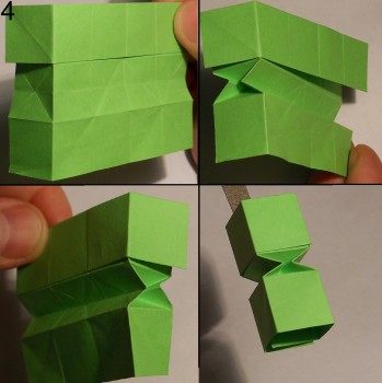 Змейка оригами схема 4