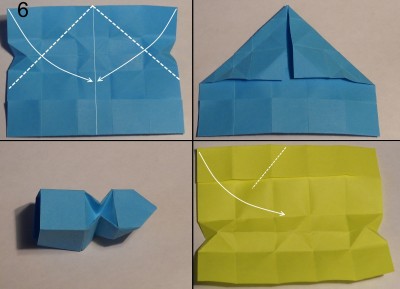 Змейка оригами схема 6