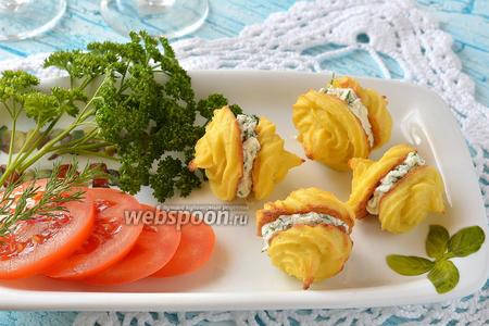 Фото рецепта Закусочные пирожные из цветной капусты