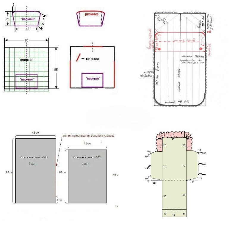 выкройки одеял