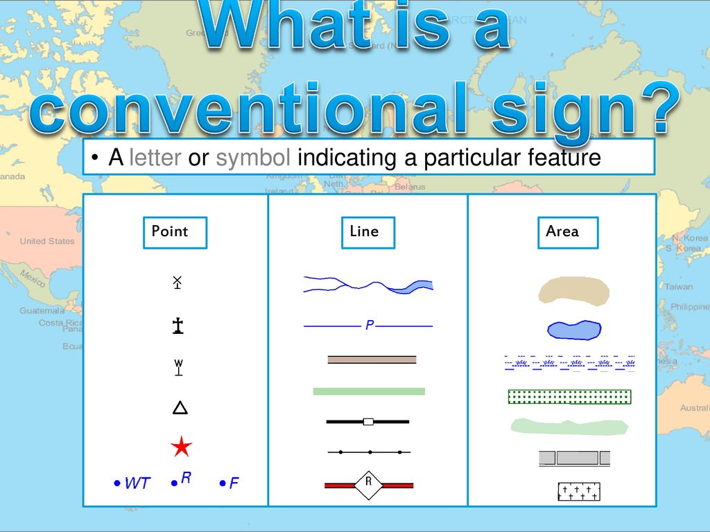 What is a conventional sign