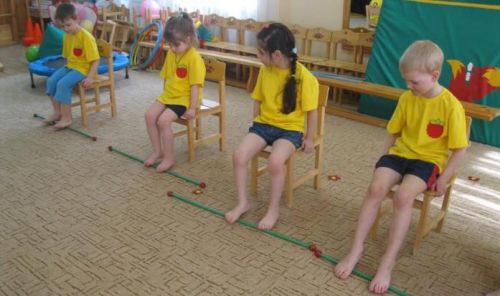 Гимнастика для ног в детском саду