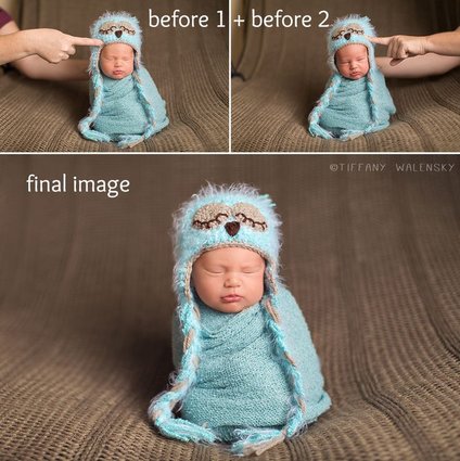 Как сфотографировать сидящего младенца