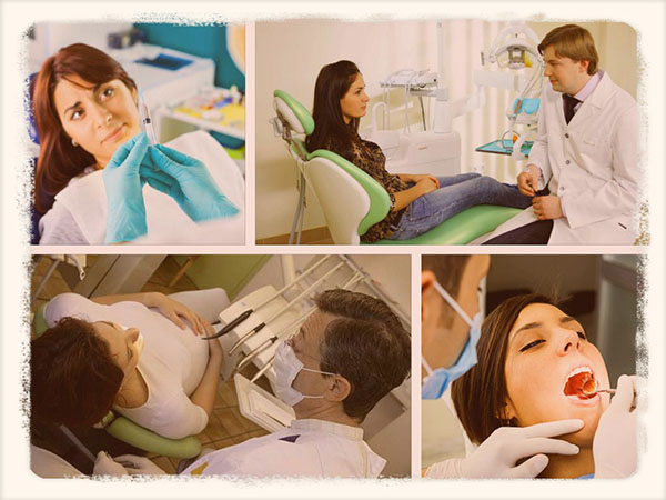 женщина в стоматологическом кресле