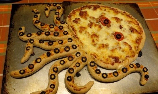 пицца осьминог