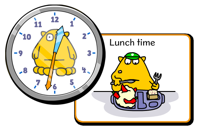 Telling time lunchtime