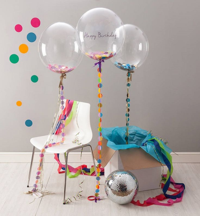 Гелиевые шары для оформление дня рождения маленького ребенка
